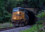 CSX 830 pops out of Fort Montgomery Tunnel